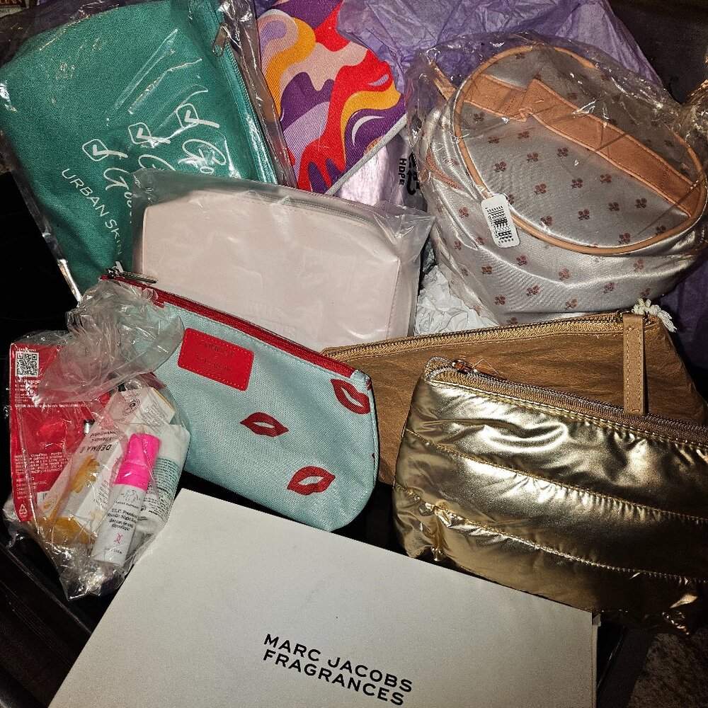 Makeup Bag Bundle with Makeup & Skincare Products